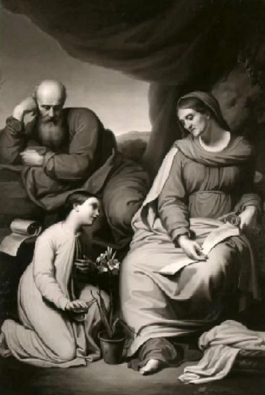 Sant'anna, San gioacchino e la Madonna - Musei Civici, Monastero di Santa Giulia, Brescia